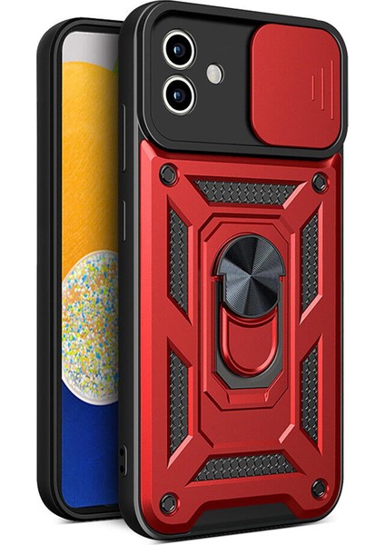 Samsung Galaxy A06 Kılıf Impact Resistant Kırmızı