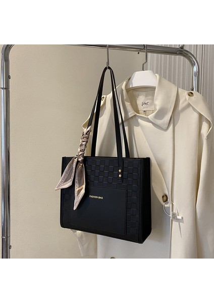 Büyük Kapasiteli Yeni Moda Öğrenci Çantası, Yabancı Stil Kareli Kore Tarzı Moda Kadın Çantası Tote Çanta (Yurt Dışından)
