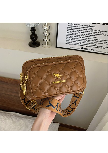 Üst Düzey Eşkenar Dörtgen Kadın Çantası, Yeni Gündelik Çok Katmanlı Cep Telefonu Çantası, Çok Yönlü Tek Omuz Çapraz Çanta (Yurt Dışından)