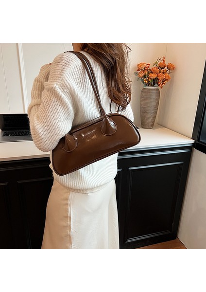 Minimalist Çubuk Çanta Koltuk Altı Çanta Yeni Moda Moda Vahşi Niş Tasarım Omuz Çantası (Yurt Dışından)