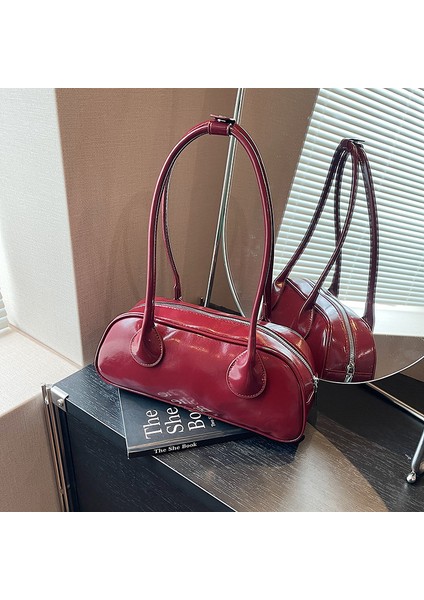 Minimalist Çubuk Çanta Koltuk Altı Çanta Yeni Moda Moda Vahşi Niş Tasarım Omuz Çantası (Yurt Dışından)