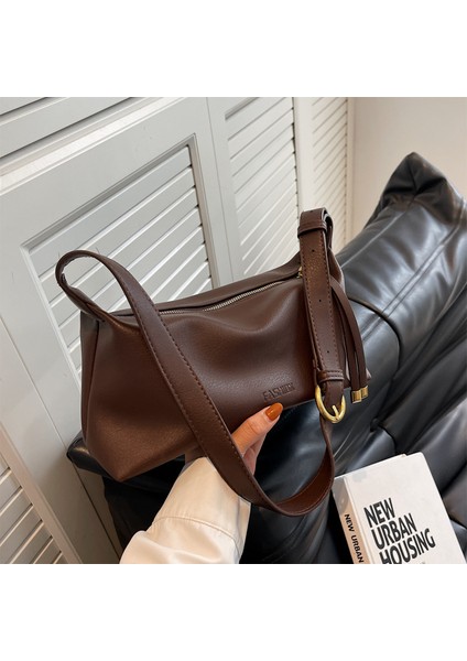 Sonbahar ve Kış Gündelik Yumuşak Cilt Tite Çanta Messenger Çanta Kadın Büyük Kapasiteli Üst Düzey Omuz Çanta Kadın (Yurt Dışından)