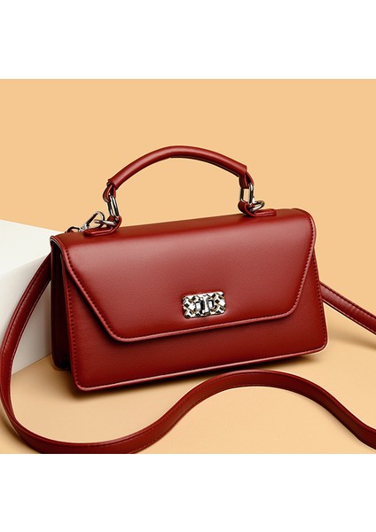 Üst Düzey Kadın Çantası Yeni Hafif Lüks Retro Renkli Küçük Kare Çanta Tek Omuz Çapraz Omuz Çantası (Yurt Dışından) fırsatları