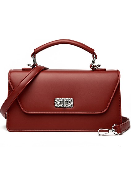 Üst Düzey Kadın Çantası Yeni Hafif Lüks Retro Renkli Küçük Kare Çanta Tek Omuz Çapraz Omuz Çantası (Yurt Dışından)