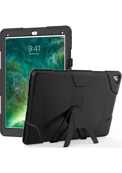Klipsli ile iPad Pro 12.9 Için Askeri Hizmet Pc Silikon Koruma Tablet Kılıfı (Yurt Dışından)