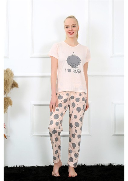 Kadın Kısa Kol Pijama Takım 20410 fiyatları