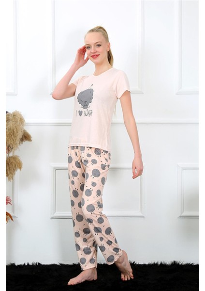 Kadın Kısa Kol Pijama Takım 20410 modelleri