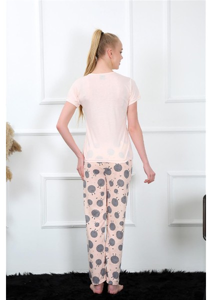 Kadın Kısa Kol Pijama Takım 20410 fırsatları