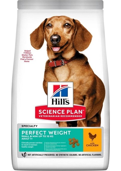 Perfect Weight Tavuk Etli Small Mini Küçük Irk Yetişkin Köpek Maması 1.5 Kg fiyatları
