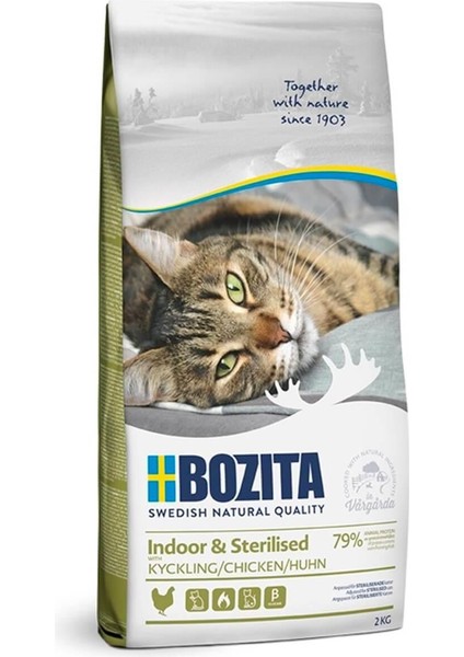 Indoor Sterilized Tahılsız Tavuklu Kedi Maması 2 kg