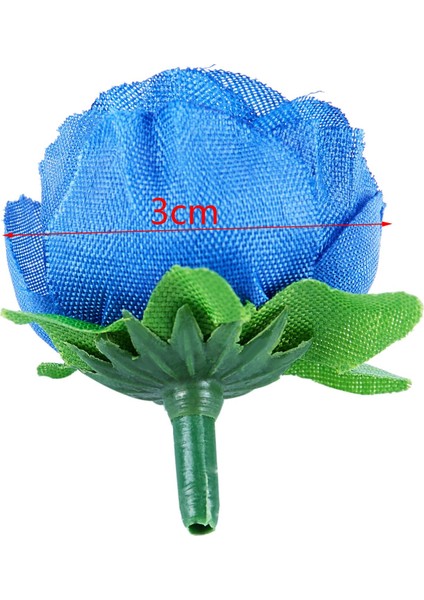 50 Adet Yapay Gül, 3 cm Boyunda, Düğün Dekorasyonu, Lacivert,человеческие Цветы (Yurt Dışından)