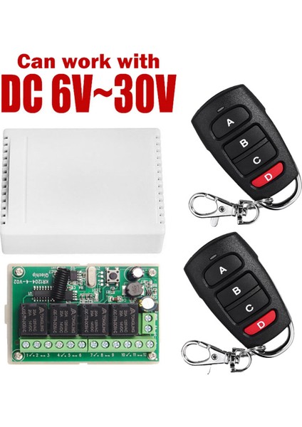 Человеческие Цветы,2x DC12V 24V 4ch Uzaktan Kumanda Anahtarı 433M Alma Kontrolü Dört Yönlü Röle Modülü (Yurt Dışından) fırsatları