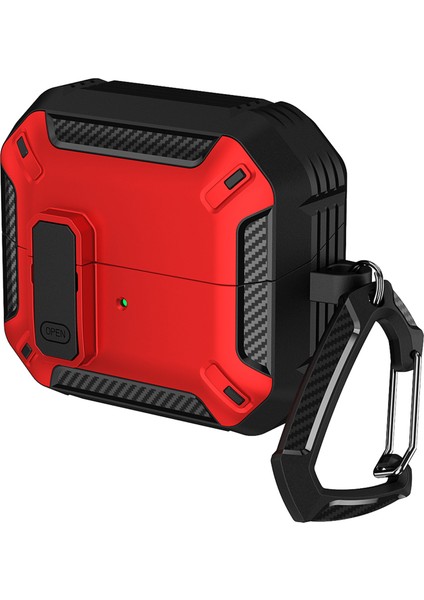 Samsung Galaxy Buds3 / Galaxy Buds3 Pro Tpu + Pc Kulaklık Karabina ile Koruyucu Damlamaya Dayanıklı Kapak (Yurt Dışından)