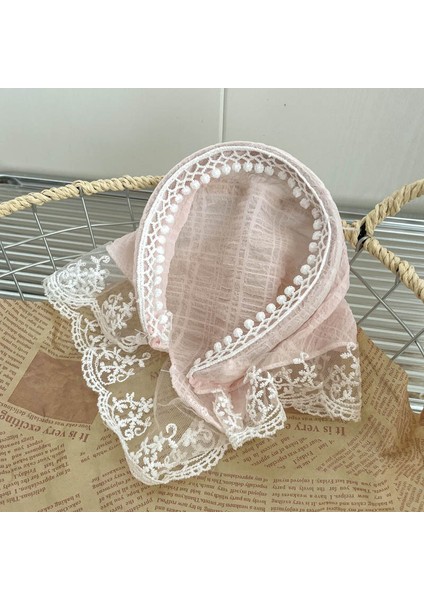 2024 Ilkbahar ve Yaz Pembe Yüksek Kafatası Bandı Headdress Tatlı ve Sevimli Kafa Bandı Basit Saç Aksesuarı (Yurt Dışından)