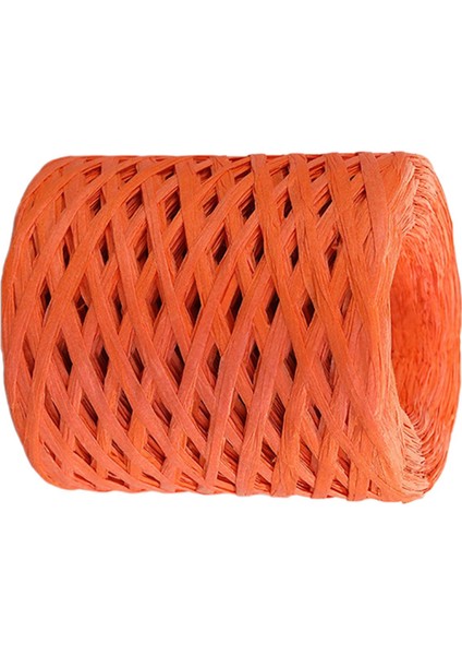 Hediye Paketleme Sevgililer Partisi Turuncu Dokuma Için Rafya Kağıt Şerit Süsleme (Yurt Dışından) fiyatları