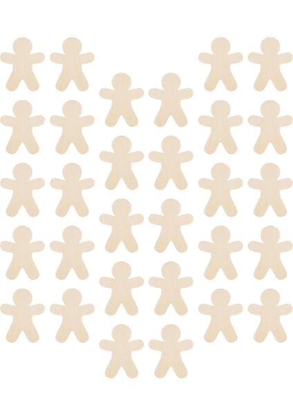 30X Ahşap Zencefilli Kurabiye Malzemeleri Için Deliksiz Ev Boyama Kesikleri (Yurt Dışından) fiyatları