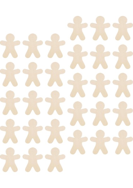 30X Ahşap Zencefilli Kurabiye Malzemeleri Için Deliksiz Ev Boyama Kesikleri (Yurt Dışından) fırsatları