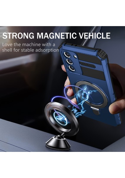 Samsung Galaxy S21+ 5g Darbeye Dayanıklı Kickstand Pc+Tpu Telefon Kılıfı Magsafe ile Uyumlu (Yurt Dışından) fiyatları