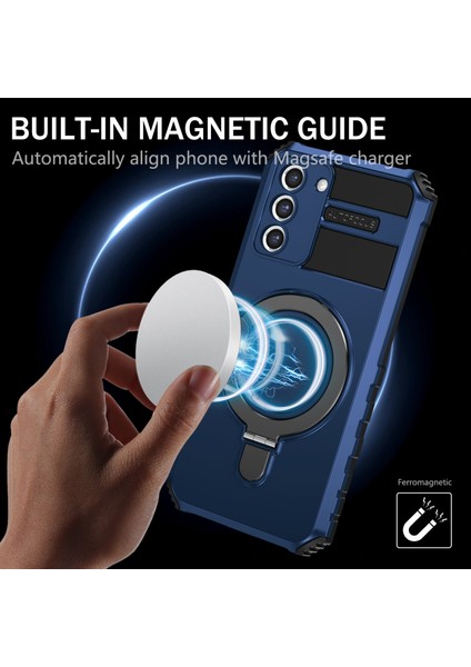 Samsung Galaxy S21+ 5g Darbeye Dayanıklı Kickstand Pc+Tpu Telefon Kılıfı Magsafe ile Uyumlu (Yurt Dışından) indirimleri