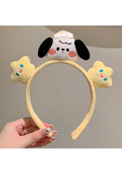 Yeni Sevimli Karikatür Yüz Yıkama Bandı ve Kafa Bandı, Yüz Yıkama Maskesi Kafa Bandı, Kaymaz Peluş Kafa Bandı (Yurt Dışından)