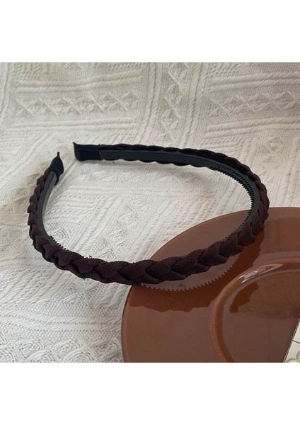 Ilkbahar ve Yaz Şampanyası Maillard Yüksek Kafatası Saten Kafa Bandı, Üst Düzey Kadın Sünger Kafa Bandı, Yeni Geniş Kenarlı Saç Demeti Kafa Bandı (Yurt Dışından)