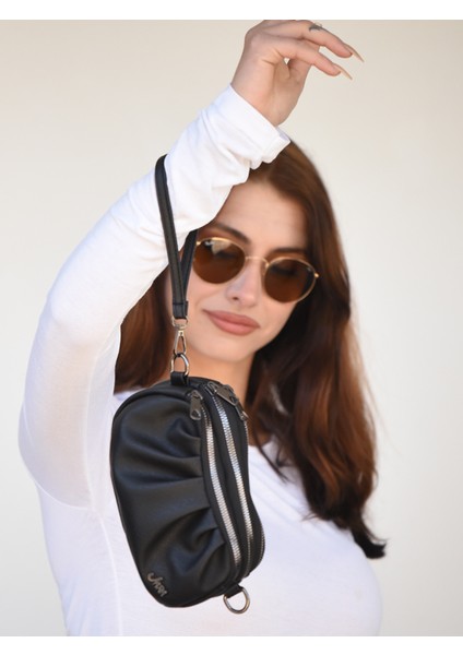 Jara Uruz Çok Bölmeli Mini Clutch Omuz Çantası