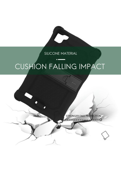 Silikon Kılıf Samsung Galaxy Tab A7 Lite 2021 8.7 Inç T220 T225 Tablet Kılıfı Ofis Için Kalem Tablet Standı ile (B) (Yurt Dışından) fırsatları