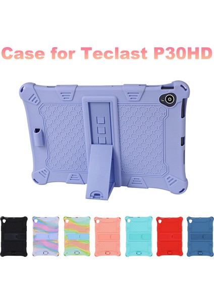 Teclast P30HD Için Silikon Kılıf 10.1 Inç Tablet Kılıfı Teclast P30HD Tablet Standı Koruma Kabuğu (Mor) (Yurt Dışından) fiyatları
