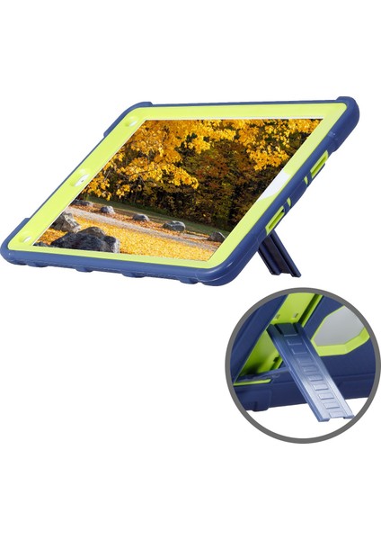 iPad 9.7 Inç Tablet Kılıfı Için Standlı, Soğuk Düşmeye ve Çizilmeye Dayanıklı Tablet Kılıfı, Siyah+Mürekkep Mavisi (Yurt Dışından) modelleri