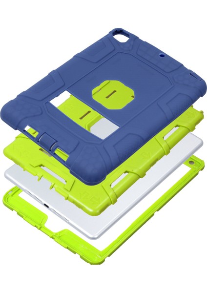 iPad 9.7 Inç Tablet Kılıfı Için Standlı, Soğuk Düşmeye ve Çizilmeye Dayanıklı Tablet Kılıfı, Siyah+Mürekkep Mavisi (Yurt Dışından) indirimleri