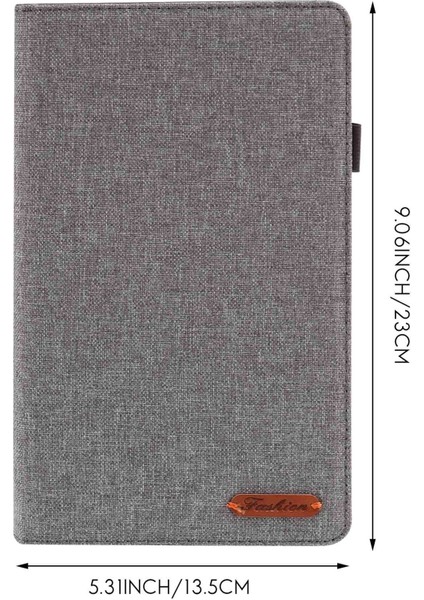 Samsung Galaxy Tab A7 Lite 8.7 Inç 2021 (SM-T220 / T225) Koruyucu Kılıf Arka Kapak Braketi Cep Grisi Için (Yurt Dışından)