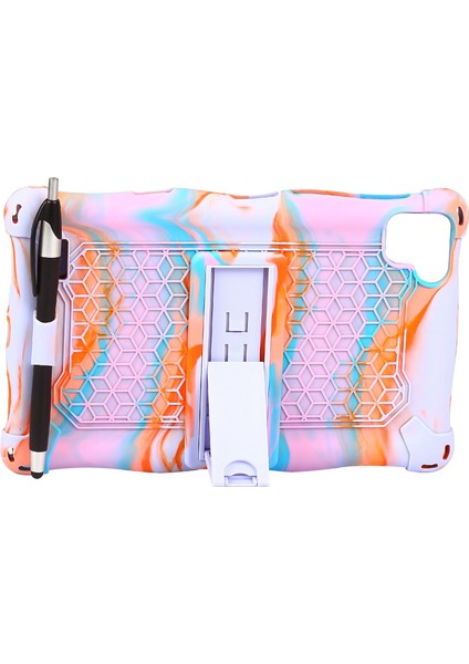 Teclast P85 Kılıf 8 Inç Tablet Silikon Kılıf Tablet Standı Koruyucu Kılıf Telcast P85 Kılıf ile Kalem (D) (Yurt Dışından)