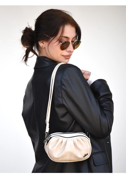 Jara Uruz Çok Bölmeli Mini Clutch Omuz Çantası