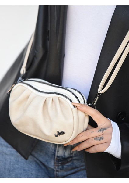 Jara Uruz Çok Bölmeli Mini Clutch Omuz Çantası
