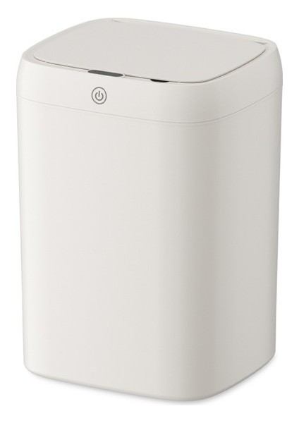 13 Lt Akıllı Sensörlü Çöp Kutusu Mutfak ve Banyo Su Geçirmez Akıllı Çöp Kovası - Beyaz (Yurt Dışından)