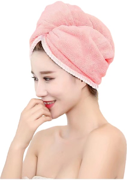 Enjoy Homee Mercan Kadife Çift Katmanlı Kalınlaştırılmış Saç Kurutma Makinesi Kapağı, Emici ve Çabuk Kuruyan Bandanalı Duş Başlığı (Yurt Dışından) fiyatları