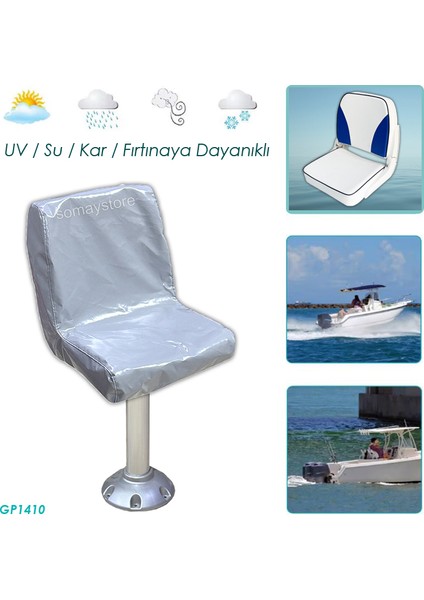 Marine Tekne Kaptan Koltuğu Kılıfı Pvc Sealux Modeli İçin Koltuk Kılıfıdır