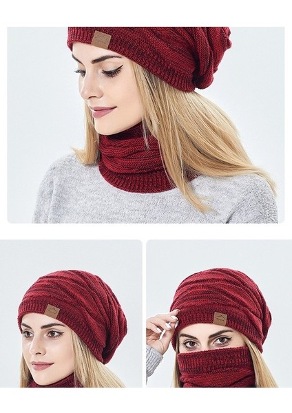 Lucky Power Kadınlar Için Kışlık Bere Şapka Atkı Seti (Yurt Dışından) modelleri