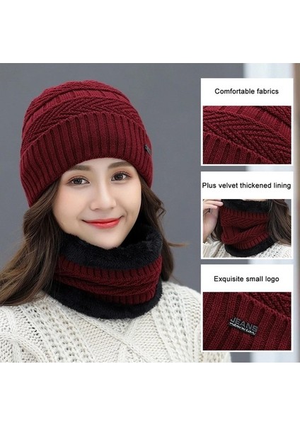 Kadın Örme Bere + Boyunluk (Yurt Dışından) modelleri