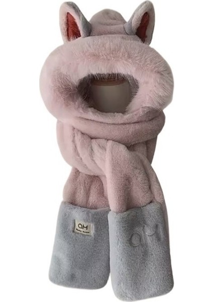 Kadın Kış Sıcak Kulak Koruyucu Lei Feng Şapka Atkı Eln (Yurt Dışından)