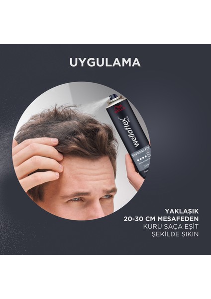 Wella Men Express Fix Ekspres Sabit Tutucu Saç Spreyi - 250 ml