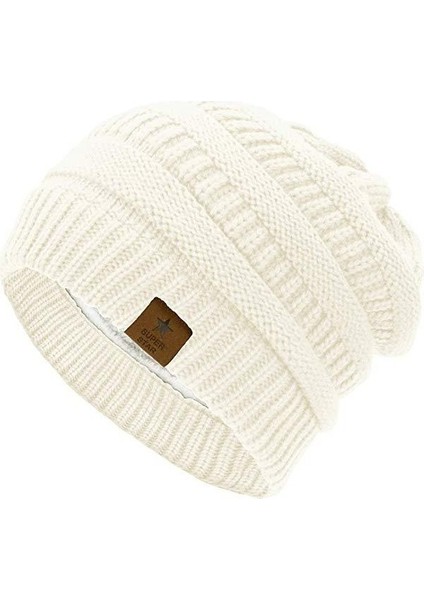 Tek Renk Beş Sivri Yıldız Örme Şapka (Yurt Dışından)