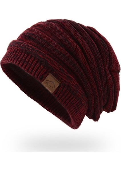 Erkek Bayan Örme Şapka Çift Yün Şapka Nötr Sıcak Şapka Avrupa ve Amerika (Yurt Dışından)