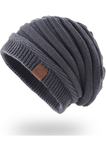 Erkek Bayan Örme Şapka Çift Yün Şapka Nötr Sıcak Şapka Avrupa ve Amerika (Yurt Dışından)