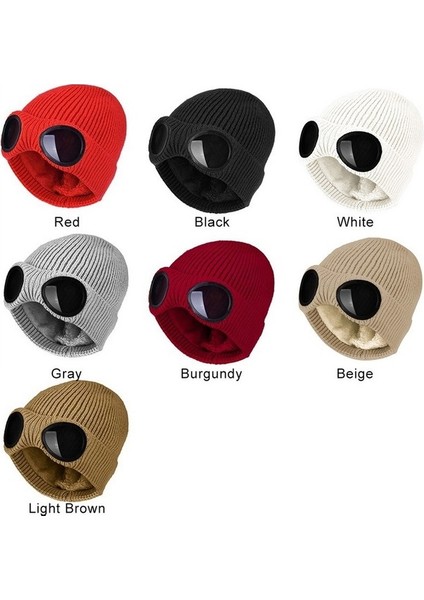 Lensli Yeni Kış Şapkası Gözlüklü Beanie Şapka (Yurt Dışından) modelleri