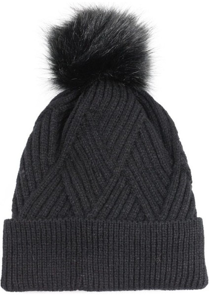 Kadınların Düz Renk Örme Şapkası (Yurt Dışından)