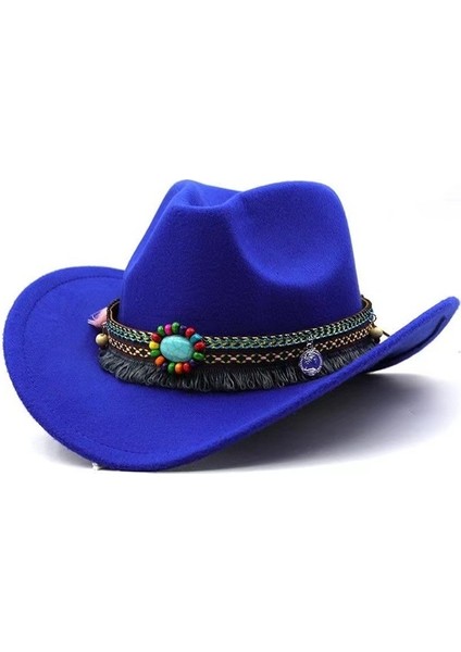 Basit Şapka Etnik Tarzı Düz Renk Kovboy Şapkası (Yurt Dışından)