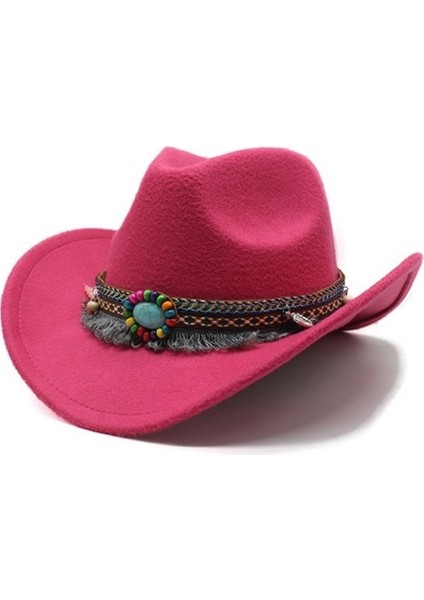 Basit Şapka Etnik Tarzı Düz Renk Kovboy Şapkası (Yurt Dışından)