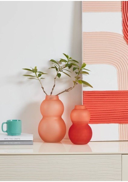 421351 "bevato" Cam Vazo 28CM Yüksekliğinde