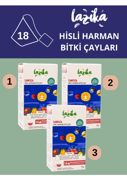 Hisli Harman Canfeza 3'lü Set - Love&energy Tea